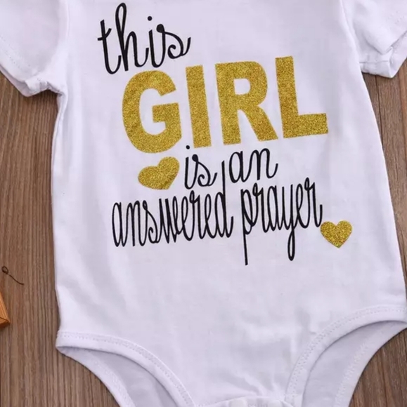 3 PCS newborn baby girl clothes romper shorts dot - Picture 3 of 6